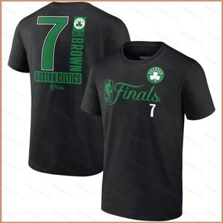 Mới nhất Jaylen Brown Boston Celtics 2024 NBA Finals Inbound Pass Áo thun đen Trẻ em Người lớn Plus Size