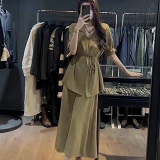 Bộ Đồ Thời Trang Cao Cấp Cho Nữ Công Sở Khí Chất Phong Cách Mẫu Mới Xuân Hè Tôn Dáng Chít Eo