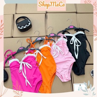 Bikini, đồ bơi liền thân thắt nơ CS165 ## cho bé gái