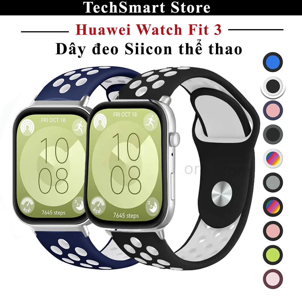 [Huawei Watch Fit 3] Dây đeo silicon thể thao dành cho Huawei Watch Fit 3