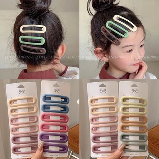 Bộ 5 / 6 Kẹp Tóc Cho Trẻ Em Thời Trang Hàn Quốc Mùa Hè Nhiều Màu Sắc BB Kẹp Mũ Bé Gái