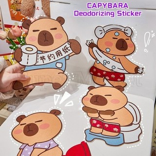 [Đặc sắc] Nhãn dán khử mùi Capybara - Paster làm mát không khí nhà vệ sinh - Giấy nỉ hút ẩm - Miếng dán khử mùi thơm - Trang trí tủ quần áo nhà bếp - Tự dính, chống mùi