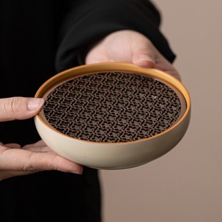  Bộ Trà khay đựng trà khay decor Ấm Trà Khay Ru Kiln Trà Bàn Bảo Quản Nước Bát Trà Khay Trà Bộ Phụ Kiện thuyền trà sứ đế kê ấm trà bằng sứ khay gốm khay trà gốm 