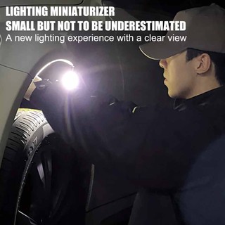 NEW Magnetic COB LED Keychain Light Flashlight USB Rechargeable Torch Work Lamp