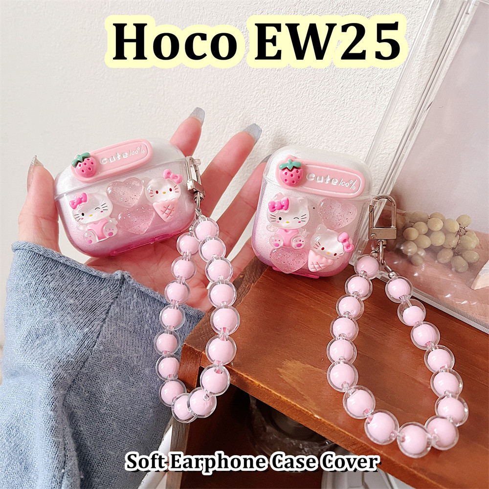 Hàng có sẵn Cho Hoco EW25 ốp tai ng Case DIY phim hoạt hình sáng kiến Vỏ Bảo Vệ Hộp Sạc Tai Nghe