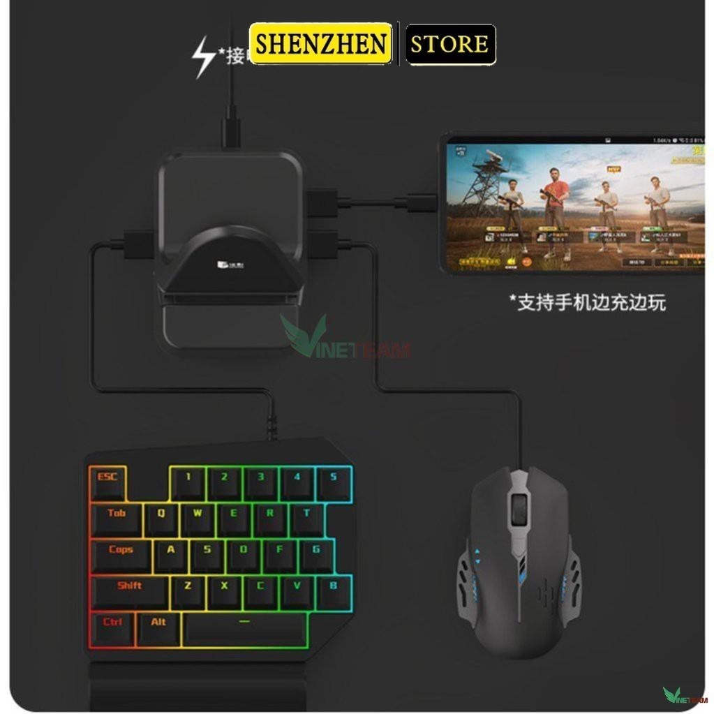 Bộ chuyển đổi game G-nex pro chơi PUBG Mobile , AoV , Mobile Legends , RoS, Knives Out, Free Fire