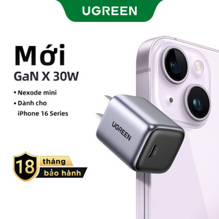 Combo sạc nhanh 30W UGREEN cho iPhone 8 đến iPhone 14 series - Củ 20W 1C & Cáp CtoL đạt chứng chỉ MFi US304