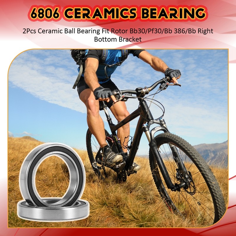 2 Chiếc Vòng Bi Gốm Phù Hợp Với Cánh Quạt Bb30 / Pf30 / Bb 386 / Bb Giá Đỡ Dưới Bên Phải hottoppe.vn