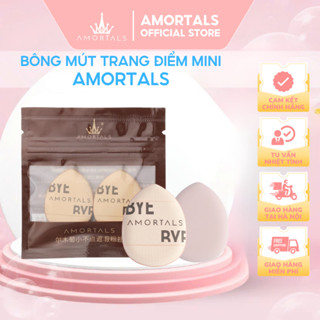 Bông Mút Mini AMORTALS Ngón Tay Hình Quả Trứng Mềm Mại Giúp Đánh Kem Che Khuyết Điểm Kem Nền