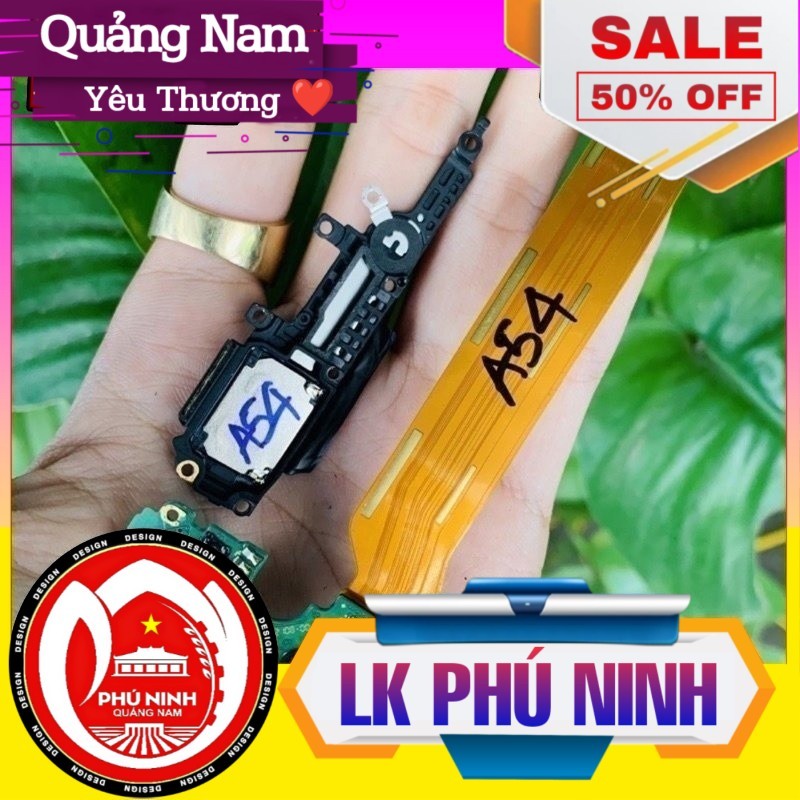 (Oppo A54) Main sạc,cáp nối main,loa ngoài rin bóc máy