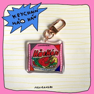  Keychain Mì hảo hán - Móc khóa vô tri 