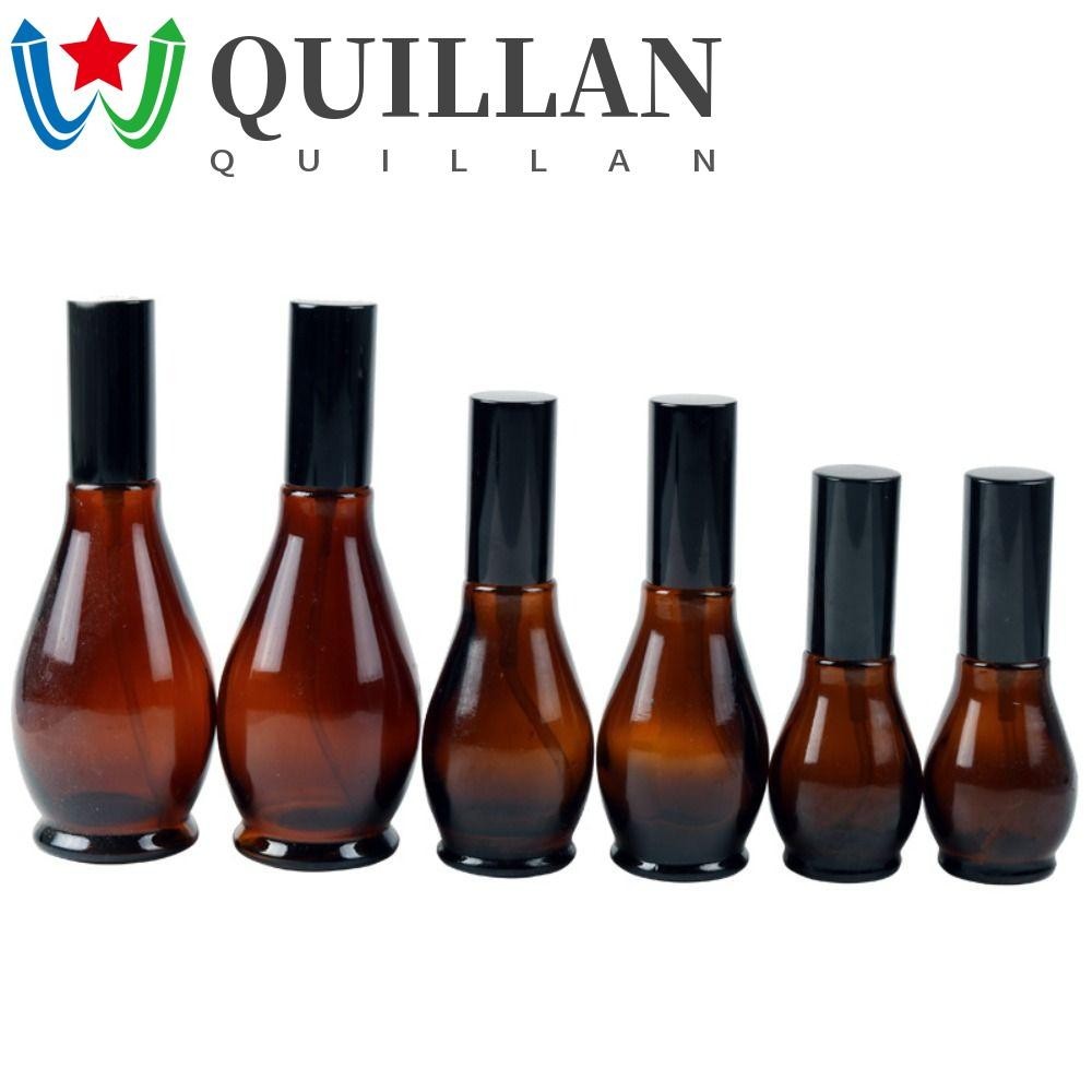 Quillan Chai xịt rỗng Chai bơm dưỡng da hổ phách rỗng Chai có thể đổ lại Lọ tinh dầu thơm Chai nhỏ giọt