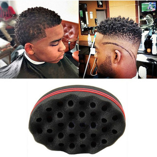 Henghome Người Da Đen Tóc Bện Xoắn Bọt Biển Fir Afro Dreadlocks Curl Brush Sponge Barber TFG