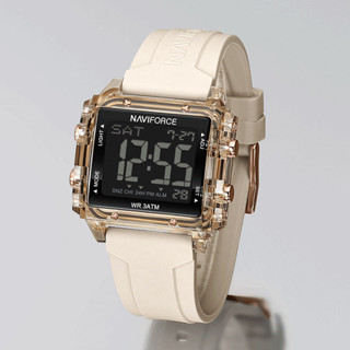 Naviforce Đồng hồ mới dành cho nam và nữ Đồng hồ điện tử phát sáng thể thao trẻ em hợp thời trang dành cho học sinh