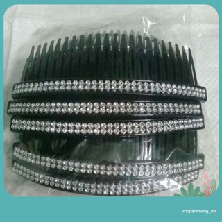 Lược cài tóc đen đính đá sang trọng