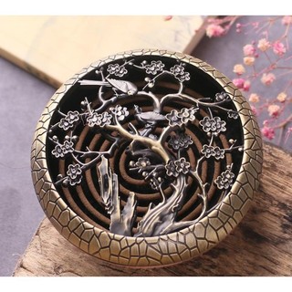 Lư hương đốt trầm, xông trầm hương vòng, trầm bột bằng hợp kim đồng