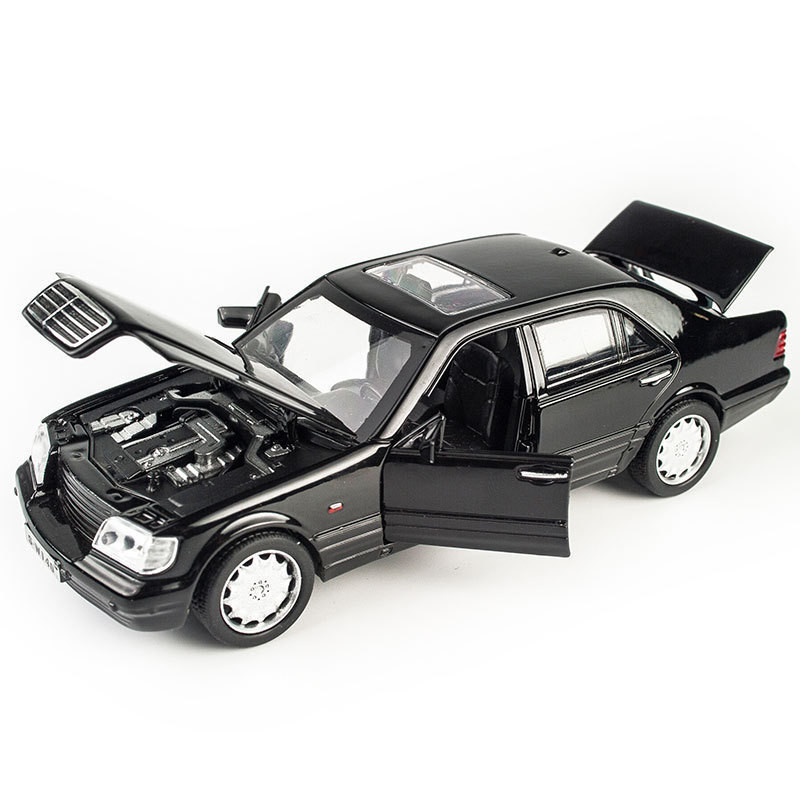 Mô hình hợp kim ô tô 1: 32 Mercedes Benz mô hình xe S-W140 với âm thanh và ánh sáng phản hồi đồ chơi ô tô đồ trang trí mô hình ô tô mô hình 1 / 32 mô hình ô tô cổ điển mô hình coll