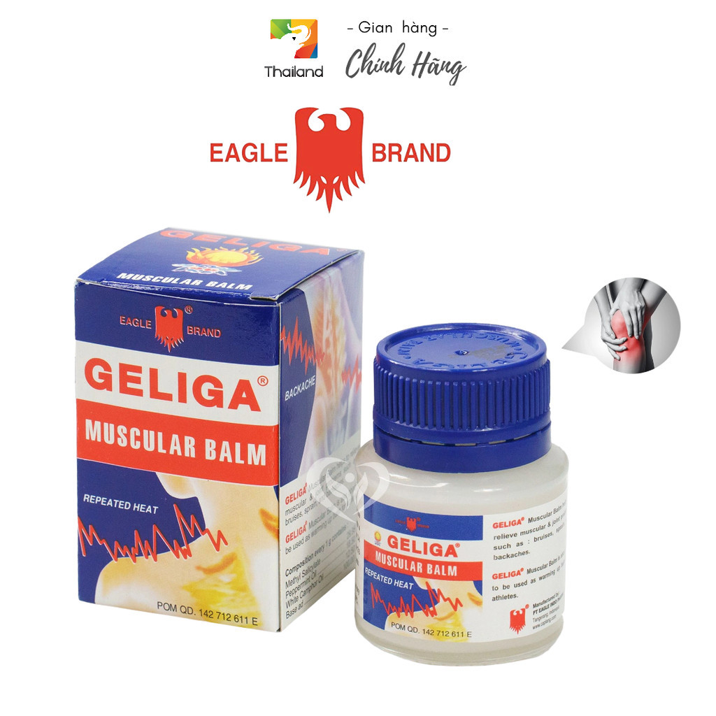Dầu cù là lửa Geliga Muscular Balm Eagle Brand Thái Lan