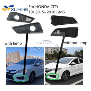 Vỏ đèn sương mù cản trước đèn sương mù che mui xe trang trí cho honda city gm6 t9j 2015 2016 2017 2018 gm6 vỏ đèn sương mù