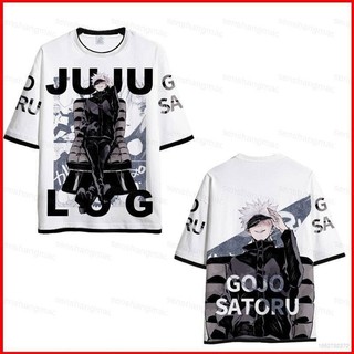 Anime jujutsu kaisen áo thun nữ tay ngắn áo unisex tee graphic gojo yuta áo sơ mi 3d in hình