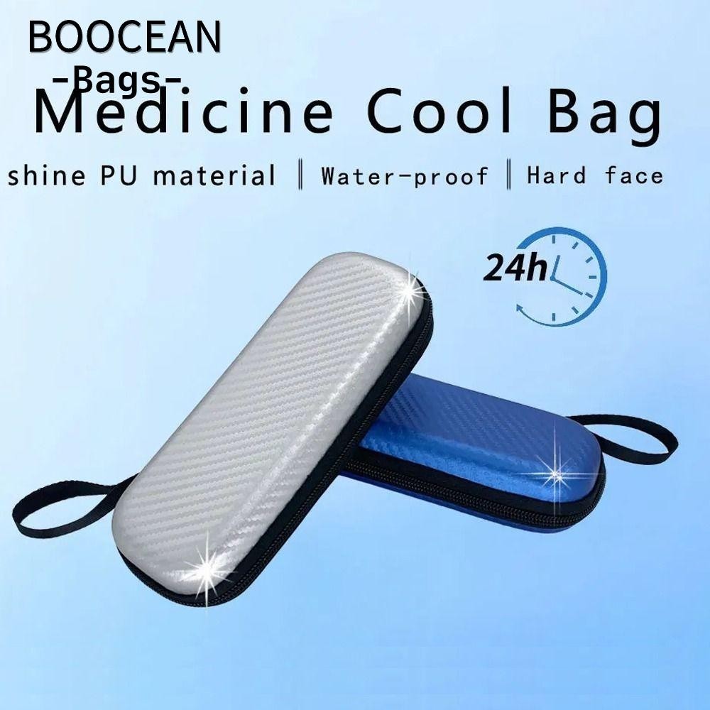 BOOCEAN Túi làm mát Insulin, Máy làm mát Insulin PU chống thấm nước, Máy bảo vệ thuốc bỏ túi cách nh