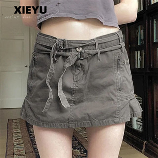 XIEYU Chân váy chân váy chữ  Dễ thương Stylish Thể thao thời trang A23M0C2 19Z240507