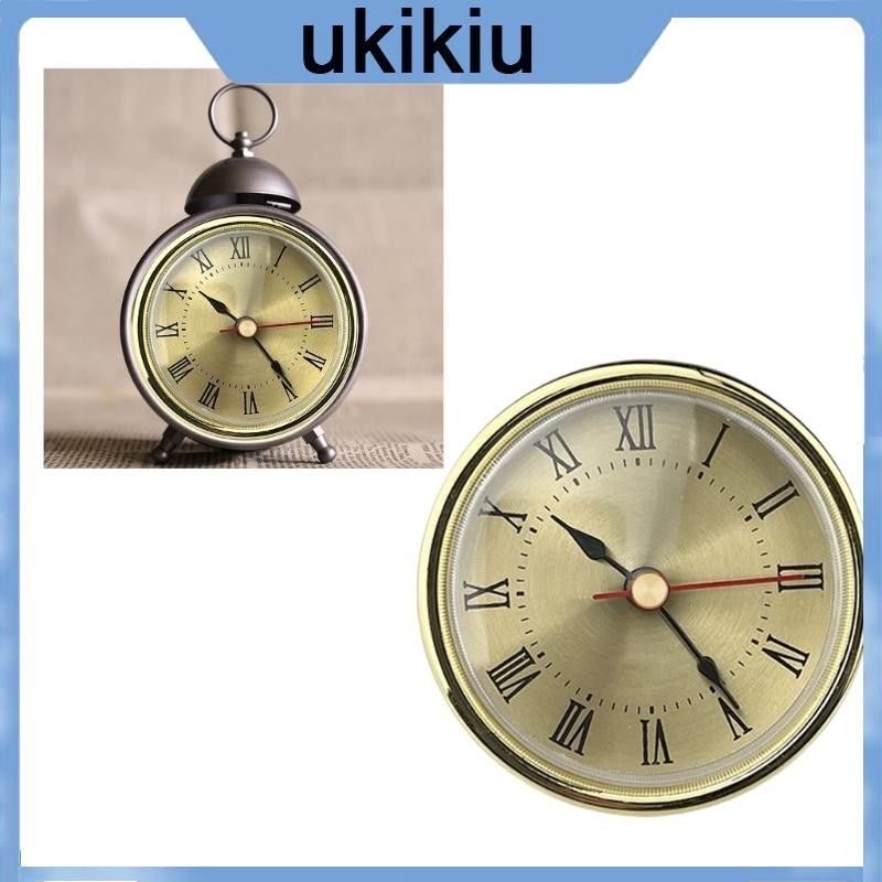Uki 2 56inch 65mm Đồng hồ Chèn Đồng hồ tròn số La Mã Chèn Đồng hồ bạc vàng Hoàn hảo để trang trí và tặng quà