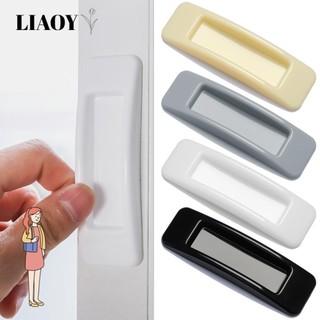 1 Cặp tay nắm kéo cửa tủ quần áo tự dính bằng nhựa bền bỉ màu trắng/đen/be đa năng an toàn 