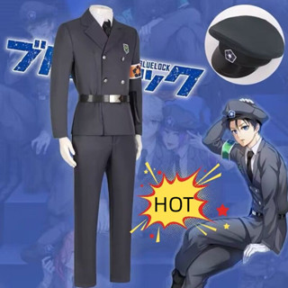 BLUE LOCK Khóa Tù Cận Vệ Cosplay Trọn Bộ Trang Phục Phù Hợp Với Người Lớn Màu Xám Đồng Phục Yoichi Isagi Đảng Biểu Diễn