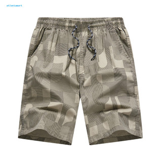 Atl| Quần short nam lưng co giãn Quần short mùa hè thông thường Quần short đi biển in hình kẻ sọc có túi Dây rút eo co giãn Quần short thông thường mùa hè để đi bộ đường dài và cắm trại cho nam