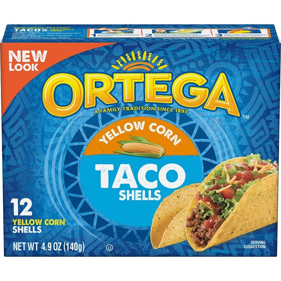 Vỏ bánh Taco Shells - Ortega Taco Shells 12 cái  140g