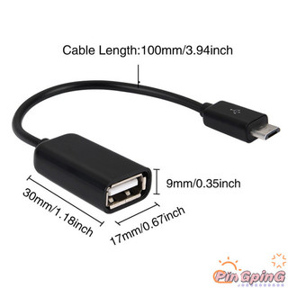 2024 HẤP DẪN!! Micro Usb Nam Sang Usb Nữ Chuyển Đổi Otg Adapter Chuyển Đổi Cáp Truyền Dữ Liệu