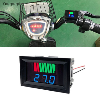 You Xe Ô Tô Chỉ Báo Mức Sạc 12V 24V 36V 48V 60V Lithium Đồng Hồ Đo Dung Tích Hiển Thị Màu Xanh Dương LED Test Vôn Kế VN