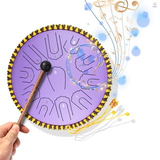 Trống lưỡi thép 15 Inch 21 Ghi chú C Dụng cụ gõ phím Trống Balmy có trống Mallets để thiền Yoga Người mới bắt đầu Thiếu tá Gia đình Bạn bè Quà tặng Giáng sinh Handpan Trống