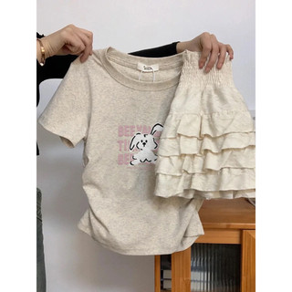 áo baby tee nữ xám form rộng mùa hè local brand SALMO ôm body áo thun in hình cute fashion 100% cotton Y1177