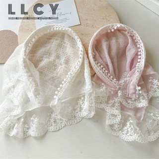 Khăn quàng tóc LLCY, Vòng buộc tóc ren Seersucker, Dây buộc tóc màu trơn nơ nữ