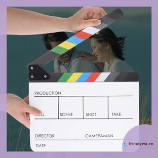 [Frendyest.vn] Acrylic Giám đốc Video Scene Clapperboard Clapper Board Cut Prop