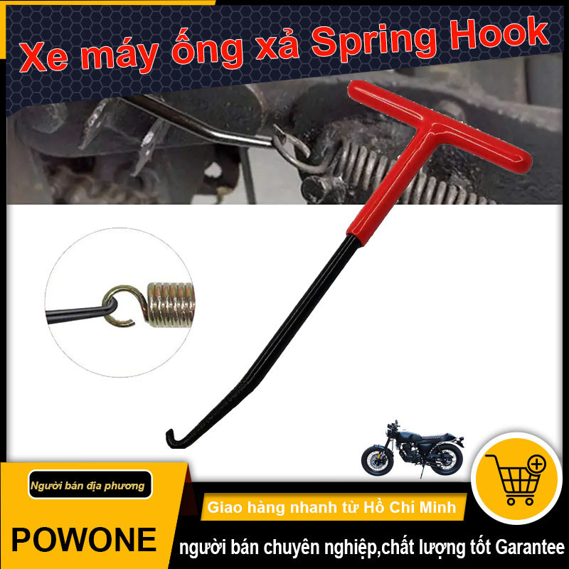 Xe máy Exhaust Spring Hook T Xử lý ống xả Spring Spanner Puller Công cụ lắp đặt Hook Công cụ sửa chữa Spring Removal
