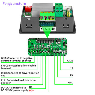 Feng Stepper Motor Driver Controller Tích hợp Board Forward / Reverse Pulse Speed Angle Control Module PLC Giao tiếp nối tiếp VN