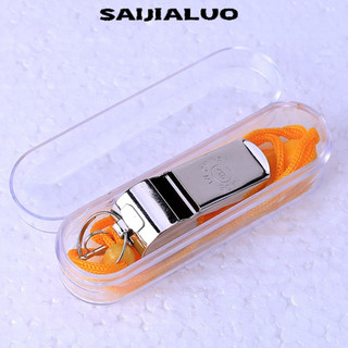 Saijialuo Exqu 1 còi kim loại trọng tài còi thép không gỉ bóng rổ và trò chơi bóng đá