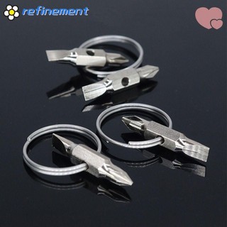 Tuốc nơ vít móc khóa cải tiến, Dụng cụ sửa chữa vòng chìa khóa Phillips tuốc nơ vít có rãnh, Dụng cụ tháo vít tiện ích bỏ túi đa chức năng