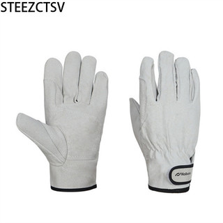 Giá thanh lý!! Găng tay nướng ngoài trời bằng da + Cotton thoáng khí Chống bỏng cách nhiệt chống mài mòn