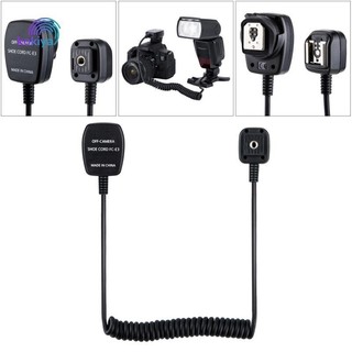 Kokiya ttl off-camera flash dây đồng bộ giày nóng cáp cho máy ảnh kỹ thuật số