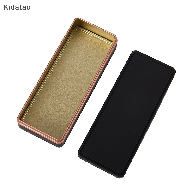 Kidatao Nhiều Màu Thiếc Tấm Hộp Bảo Quản Hình Chữ Nhật Hộp Đựng Có Nắp Nhỏ Hộp Thiếc Trống Hộp Bảo Quản Hộp Sắp Xếp Mới
