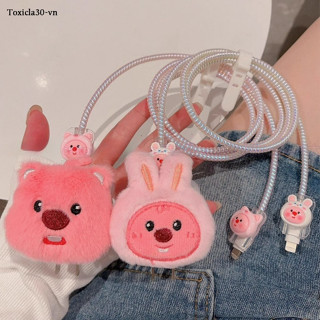 Hộp bảo vệ Toxicla30 Máy trợ thính bảo vệ Máy trợ thính khử rung Thỏ dễ thương cho ip 15 pro max ip 20w