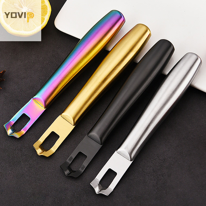 Yovip Lemon Peeler Thép không gỉ Lemon Grater Lime Orange Citrus Fruit Grater Peeling Kitchen Bar To