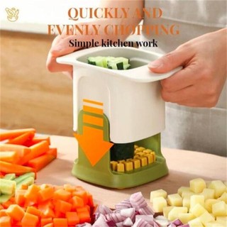 Popular#Household Chopper Potato Radish Cut Cut Block Press Dicer2 in 1 Vegetable Chopper6vv
