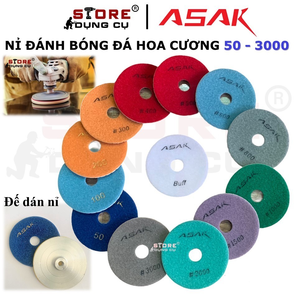 Nỉ xu đánh bóng đá hoa cương cao cấp, đầu số đánh bóng đá hoa cương, lá số đánh bóng đá hoa cương AS