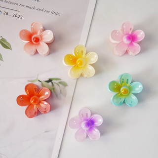 4cm Gradient Hoa Kẹp Tóc Trứng Hoa Nữ Cá Mập Kẹp Phụ Kiện Tóc