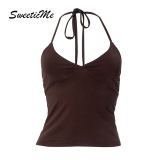 SweeticMe Nữ 2025 Thời Trang Mới Cơ Bản Ôm Phù Hợp Với Tất Cả Dây Xe Tăng Áo Camisole